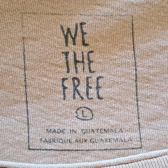 We The Free Babydoll Top 100% Cotton Large Blush - Picture 13 of 14